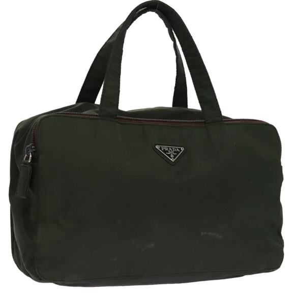 PRADA Hand Bag Nylon Green - Picture 1 of 10